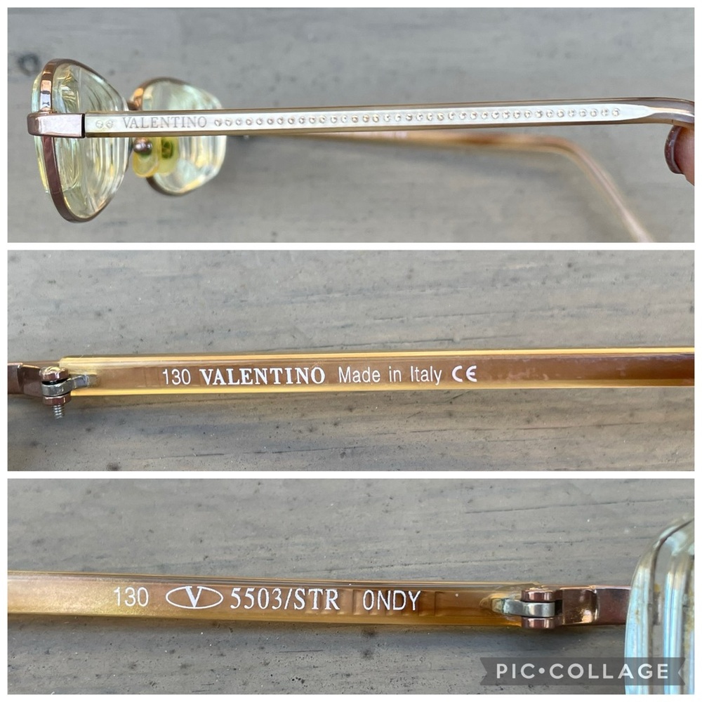 Valentino 5503 STR ONDY Golden Eyeglasses Frames 53 17 130 - Picture 9 of 16